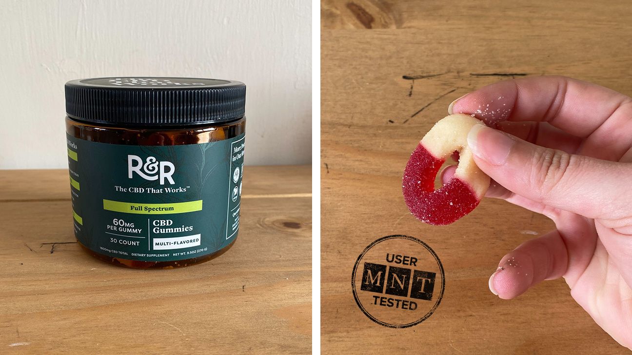 MNT tester images of R&R gummies by Veronica Zambon.