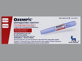 Ozempic® (semaglutide) injection 0.5 mg, 1 mg, or 2 mg Demonstration Pen  (0.25 mg, 0.5 mg)