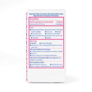 Benadryl Ultratab Allergy Relief Tablets, 25 mg - 100 ct