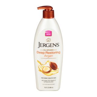 Jergens Deep Restoring Argan Oil Hand & Body Lotion, with Vitamin E - 21 oz