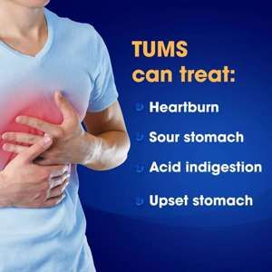 Tums Extra Strength Smoothies Antacid Chewable Tablets, 750 mg, Assorted Fruit - 140 ct