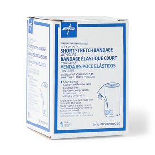 Medline Firm-Wrap Short Stretch Bandage, 3.15 in x 5.47 yd