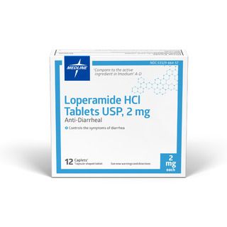 Medline Anti-Diarrheal Caplets, 2 mg - 12 ct