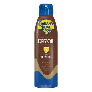Banana Boat Dry Oil Spray with Coconut, SPF 4 - 6 oz