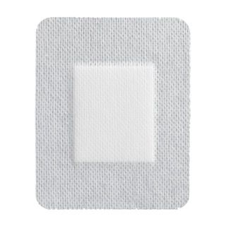 Medline Sterile Bordered Gauze Adhesive Island Wound Dressing, 4" x 5" with 2" x 2.5" Pad - 15 ct