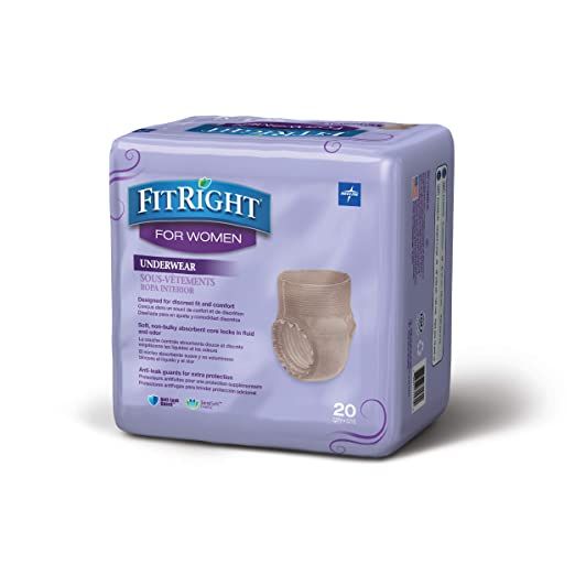 FitRight Ultra Incontinence Underwear for Women, S/M - 20 ct