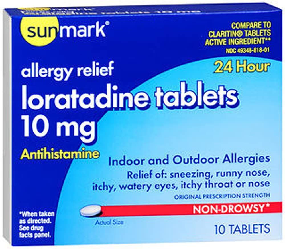 Sunmark Loratadine Allergy 24 Hour Tablets, 10 mg - 30 ct