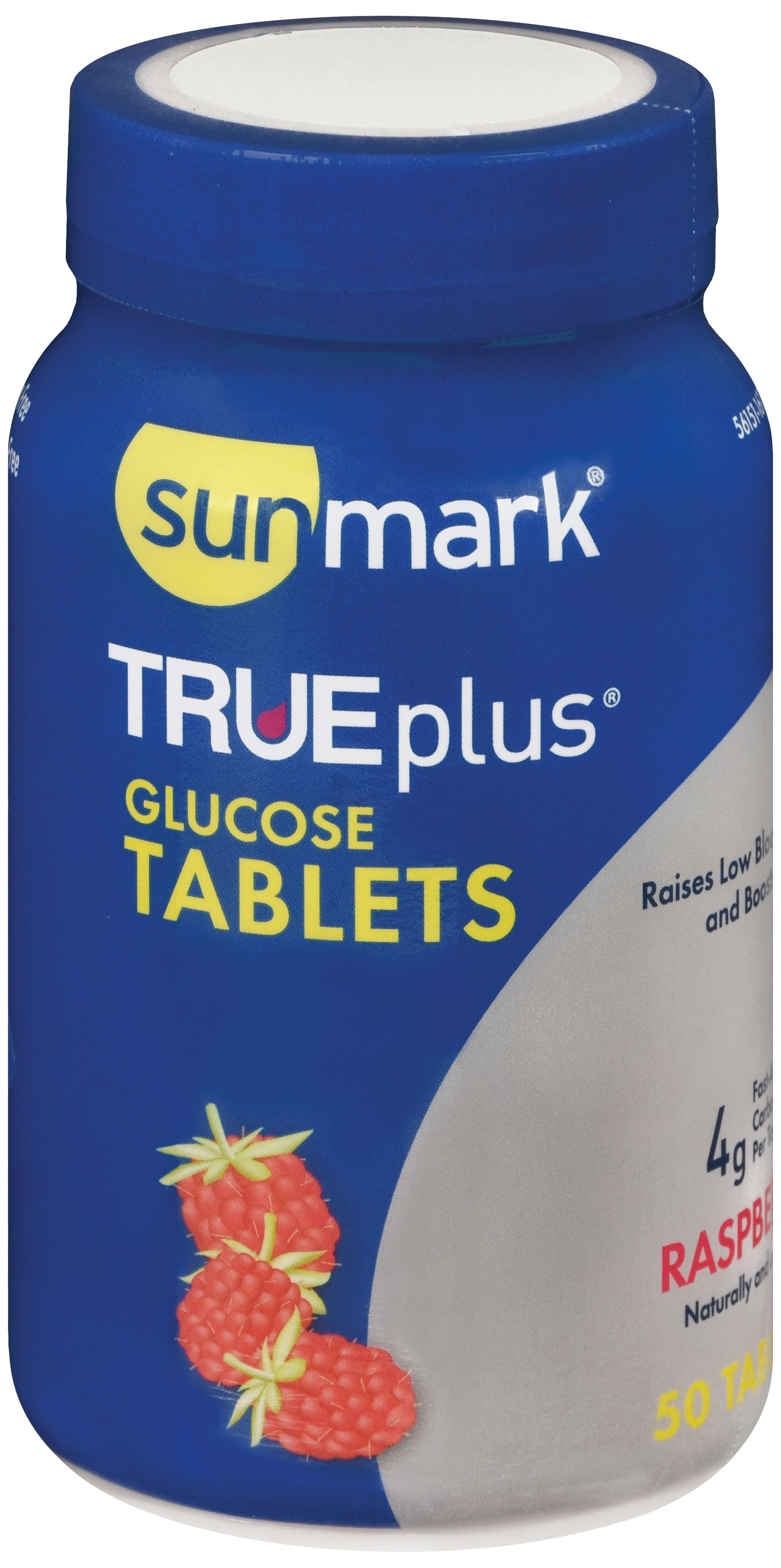 DISCSunmark TRUEplus Glucose Tablets, Raspberry - 50 ct