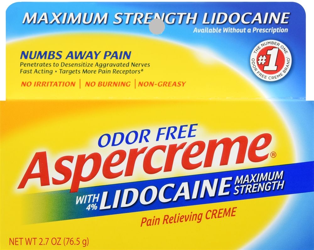 Aspercreme Maximum Strength Pain Relieving Creme with Lidocaine - 2.7 oz
