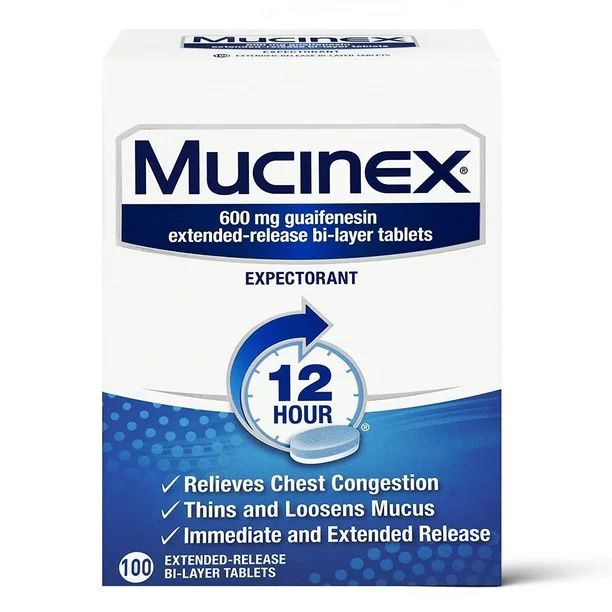 Mucinex Expectorant 12 Hour Extended-Release Bi-Layer Tablets - 100 ct