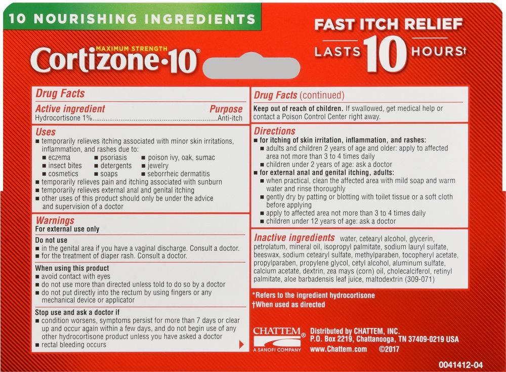Cortizone 10 Plus Ultra Moisturizing Anti-Itch Creme - 2 oz