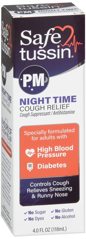 Safetussin PM Night Time Cough Relief Liquid - 4 fl oz