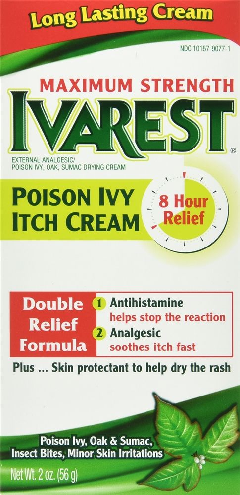 Ivarest Maximum Strength Poison Ivy Itch Cream - 2 oz
