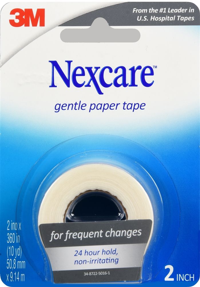 Nexcare Gentle Paper Tape, 2" x 10 yd
