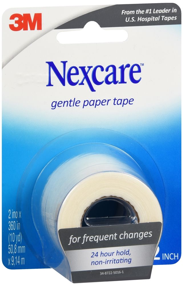 Nexcare Gentle Paper Tape, 2" x 10 yd