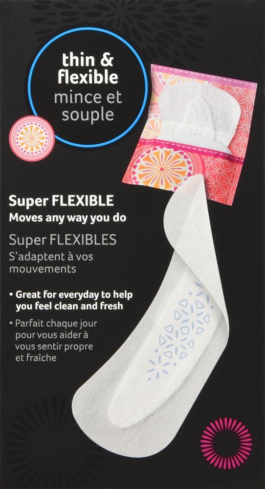 U by Kotex Barely There Wrapped Everyday Liners, Regular - 50 ct