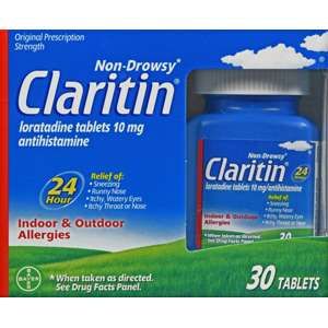 Claritin 24 Hour Allergy Tablets, 10 mg - 30 ct