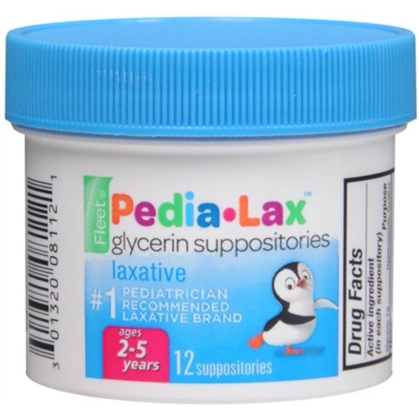Fleet Pedia-Lax Glycerin Laxative Suppositories - 12 ct