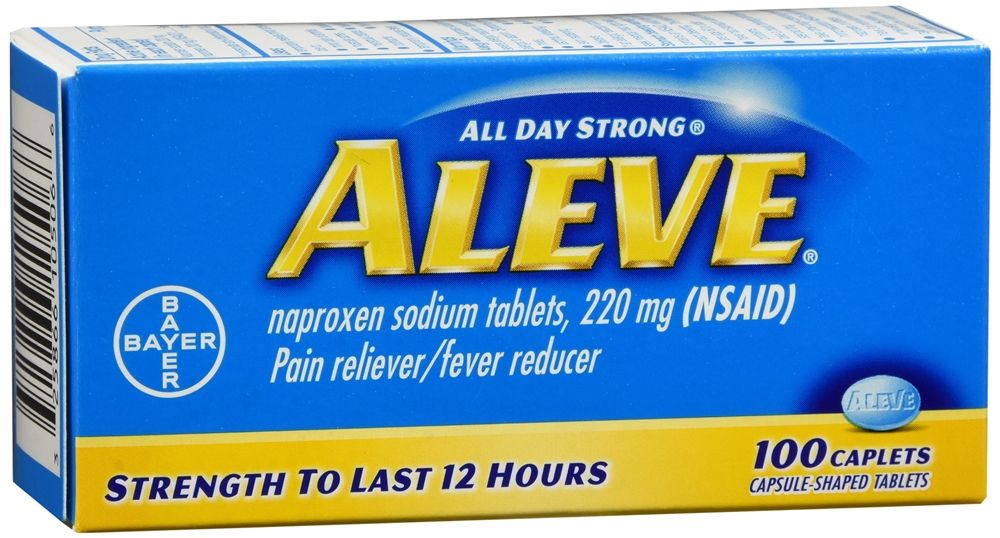 Aleve Pain Reliever/Fever Reducer Caplets, 220 mg - 100 ct