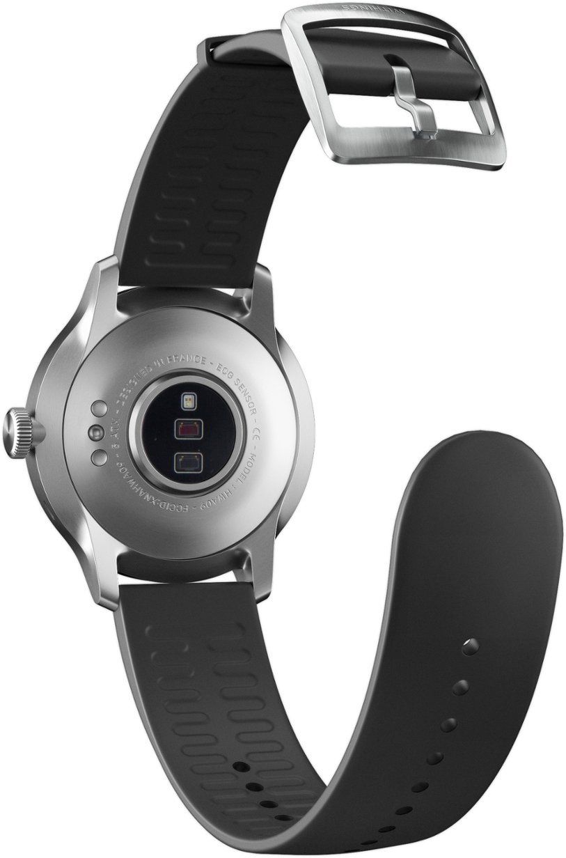 Withings Scanwatch - Hybrid Smartwatch with ECG, Heart Rate & Oximeter, 42 mm - Black/Silver