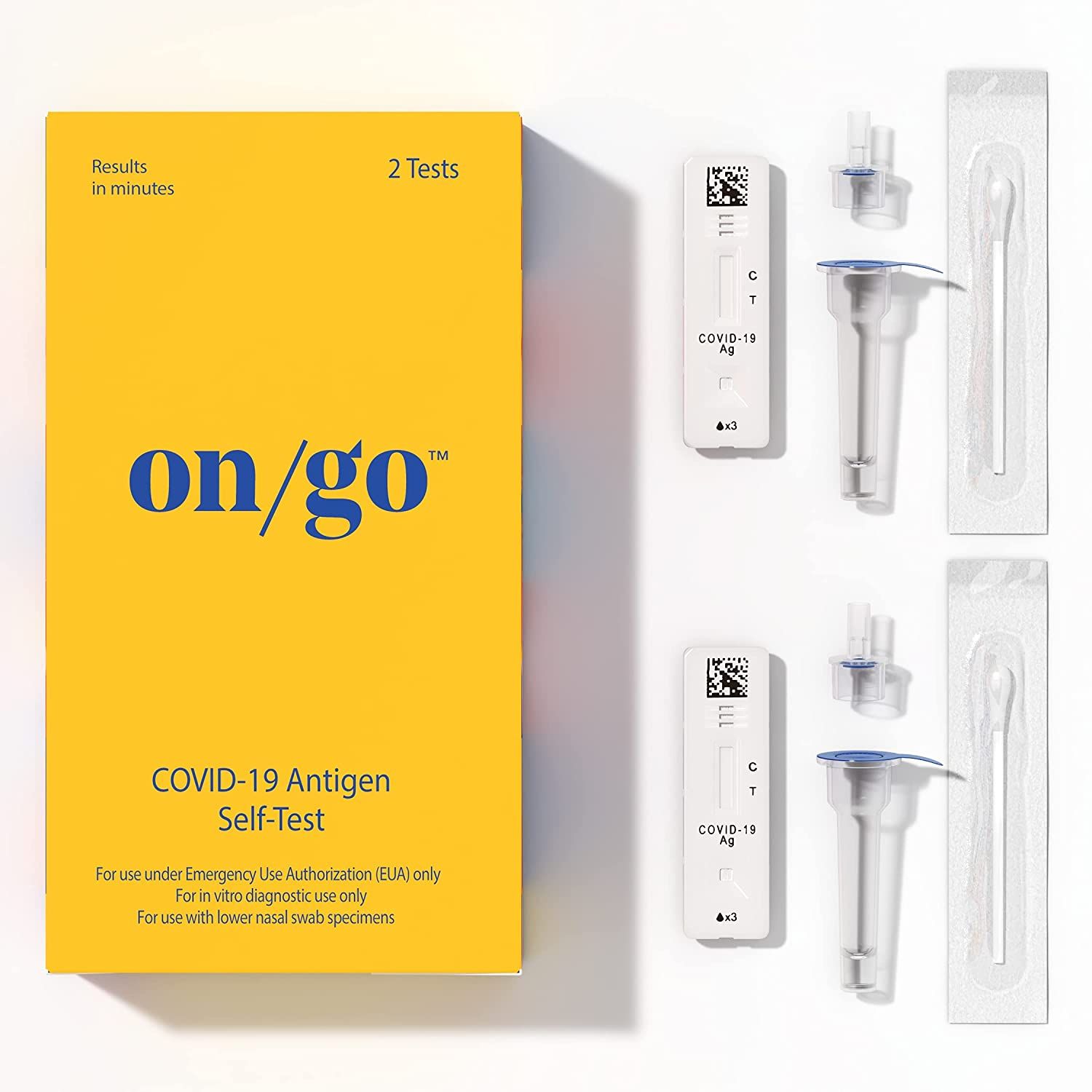 On/Go 10 minute COVID-19 Antigen Self-Test - 2 Test Kit