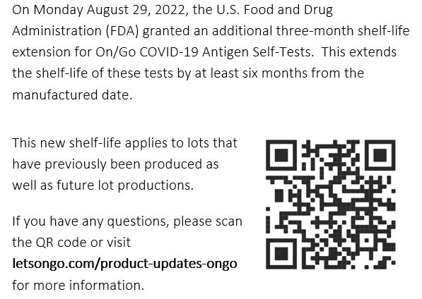 On/Go 10 minute COVID-19 Antigen Self-Test - 2 Test Kit