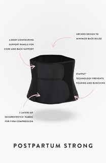 Belly  Bandit Luxe Belly Wrap, Black - Medium