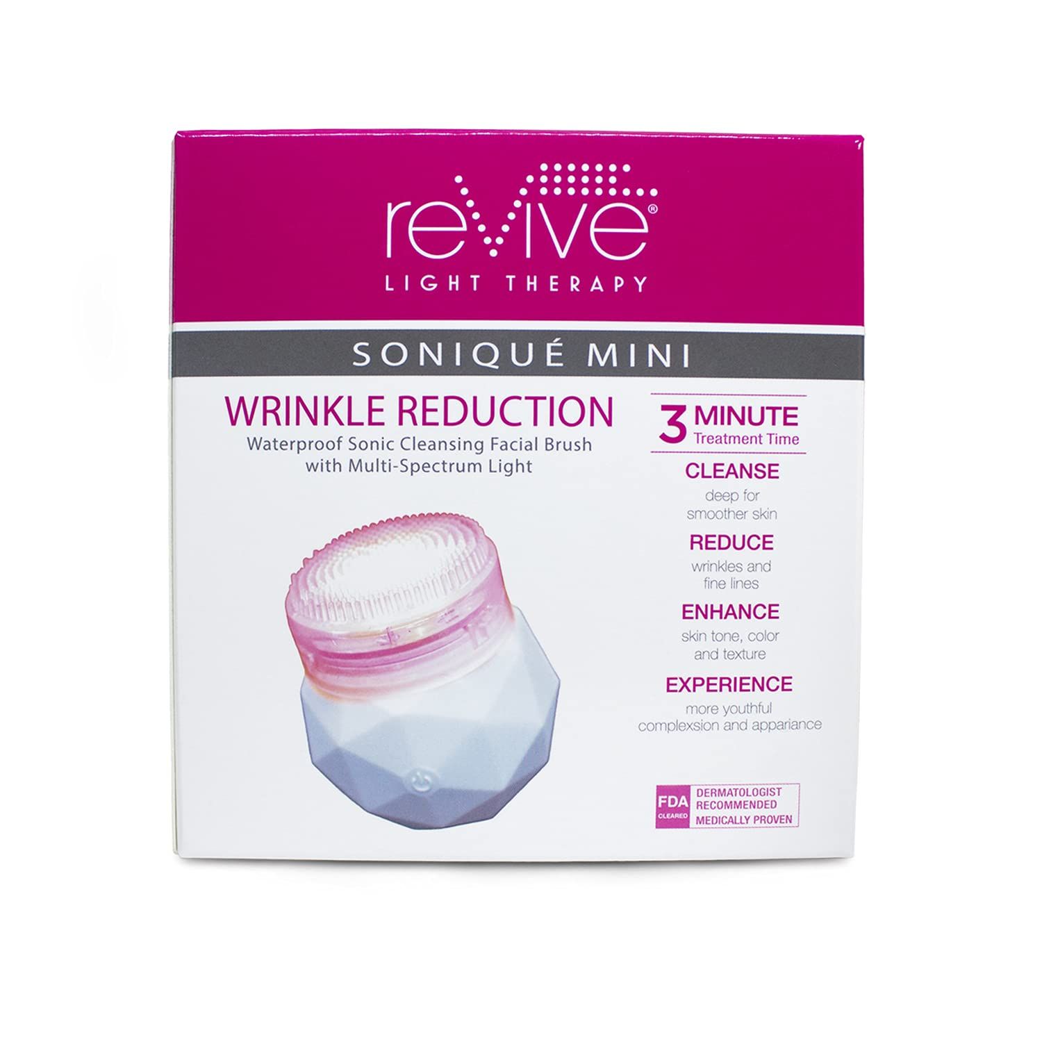 reVive Soniqué LED Sonic Mini Cleanser — Wrinkle Reduction & Anti-Aging