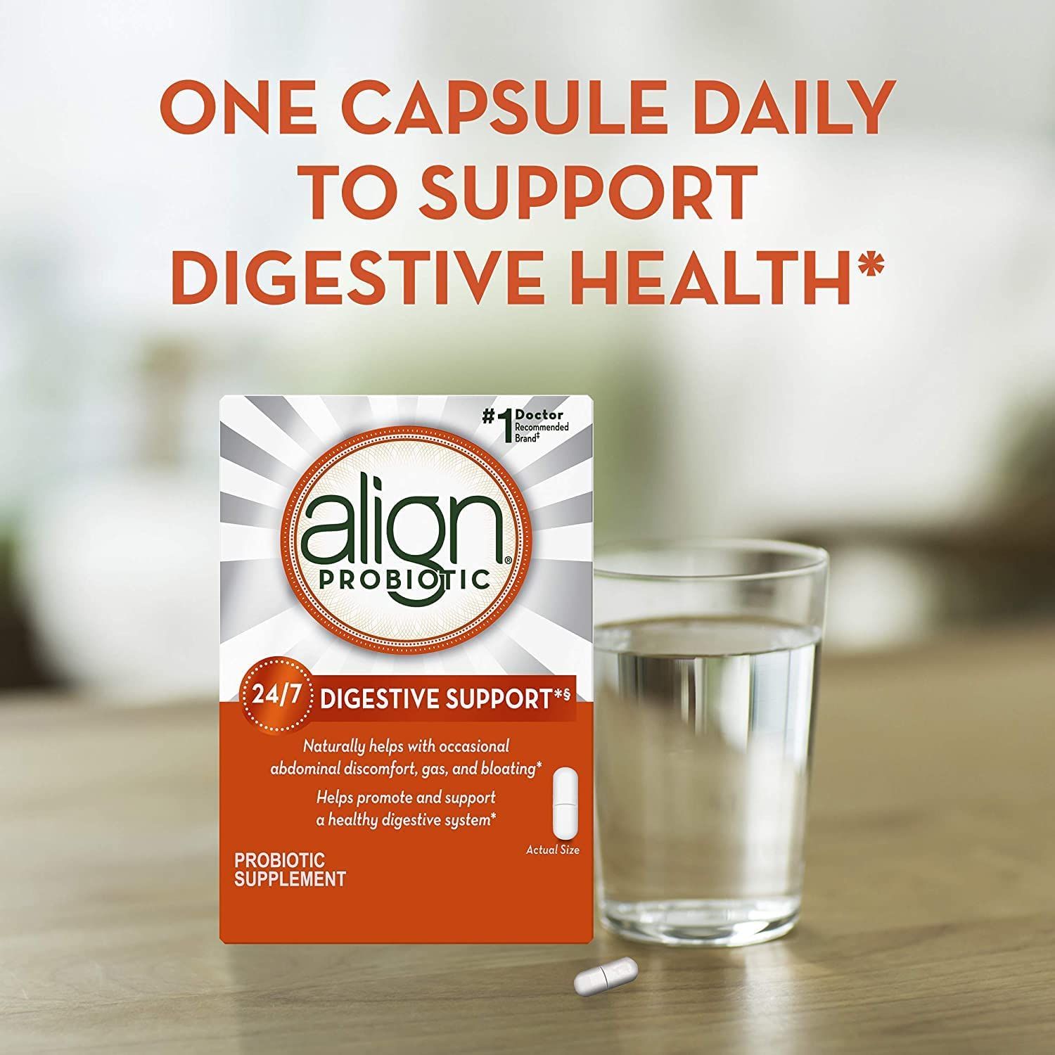 Align Probiotic Daily Digestive Health Supplement Capsules - 28 ct