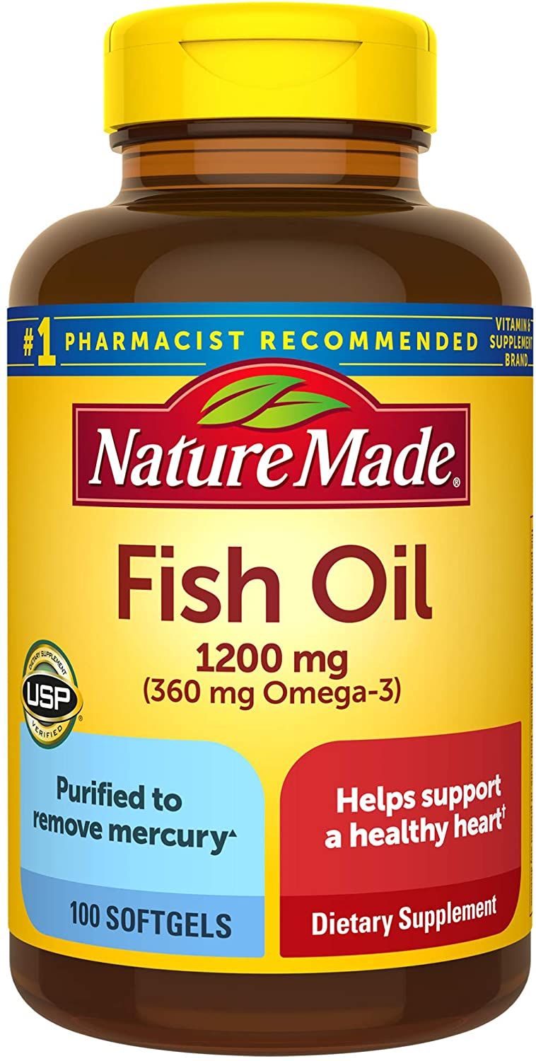Nature Made Fish Oil Omega-3 Softgels, 1200 mg - 100 ct