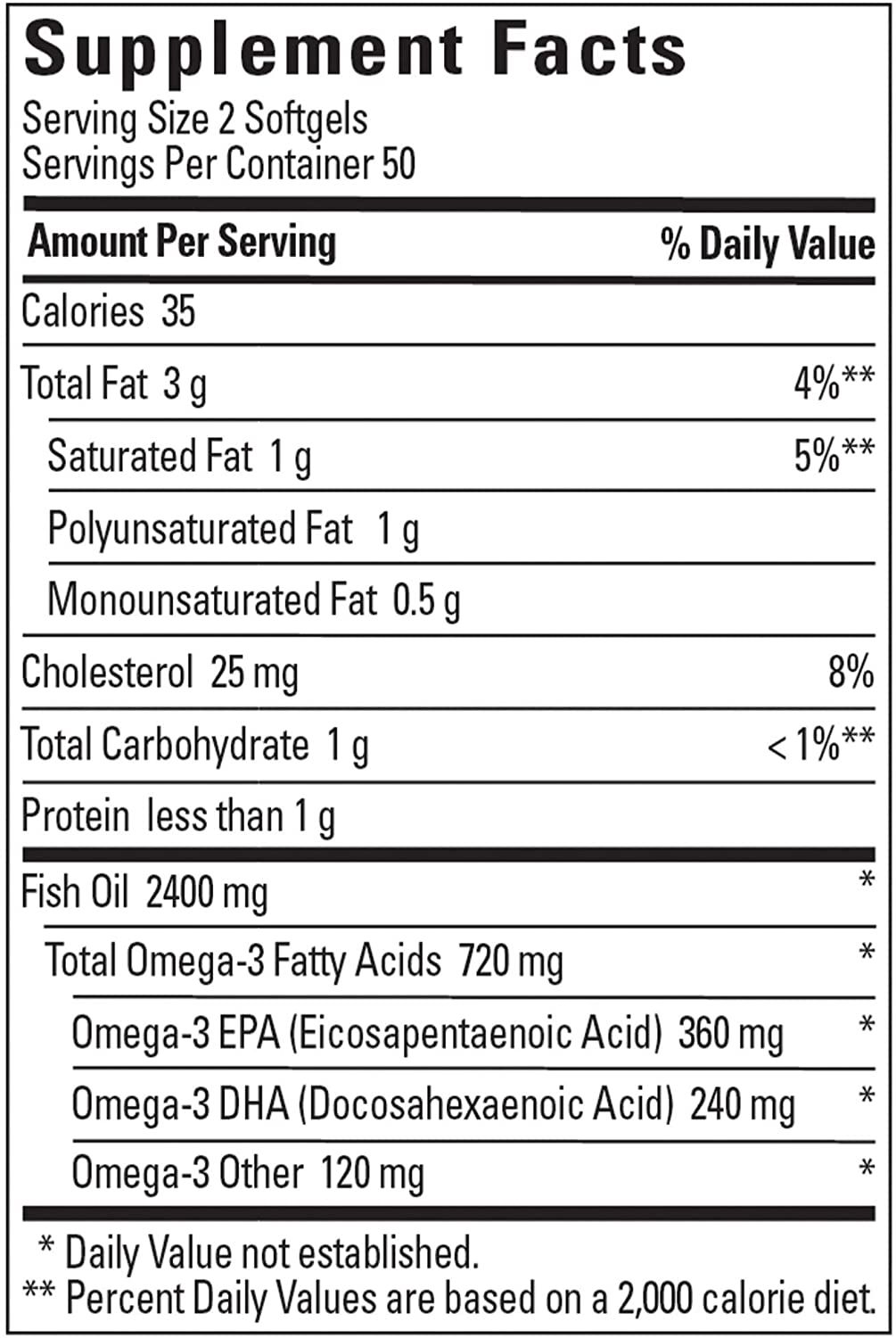 Nature Made Fish Oil Omega-3 Softgels, 1200 mg - 100 ct