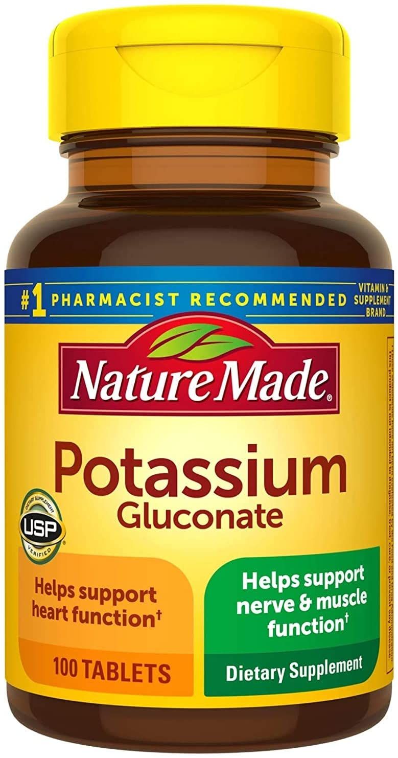 Nature Made Potassium Gluconate, 550 mg - 100 ct
