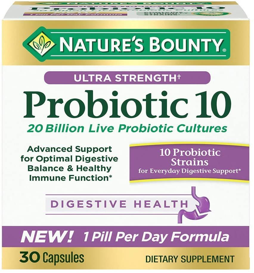 Nature's Bounty Ultra Strength Probiotic 10 Capsules - 30 ct