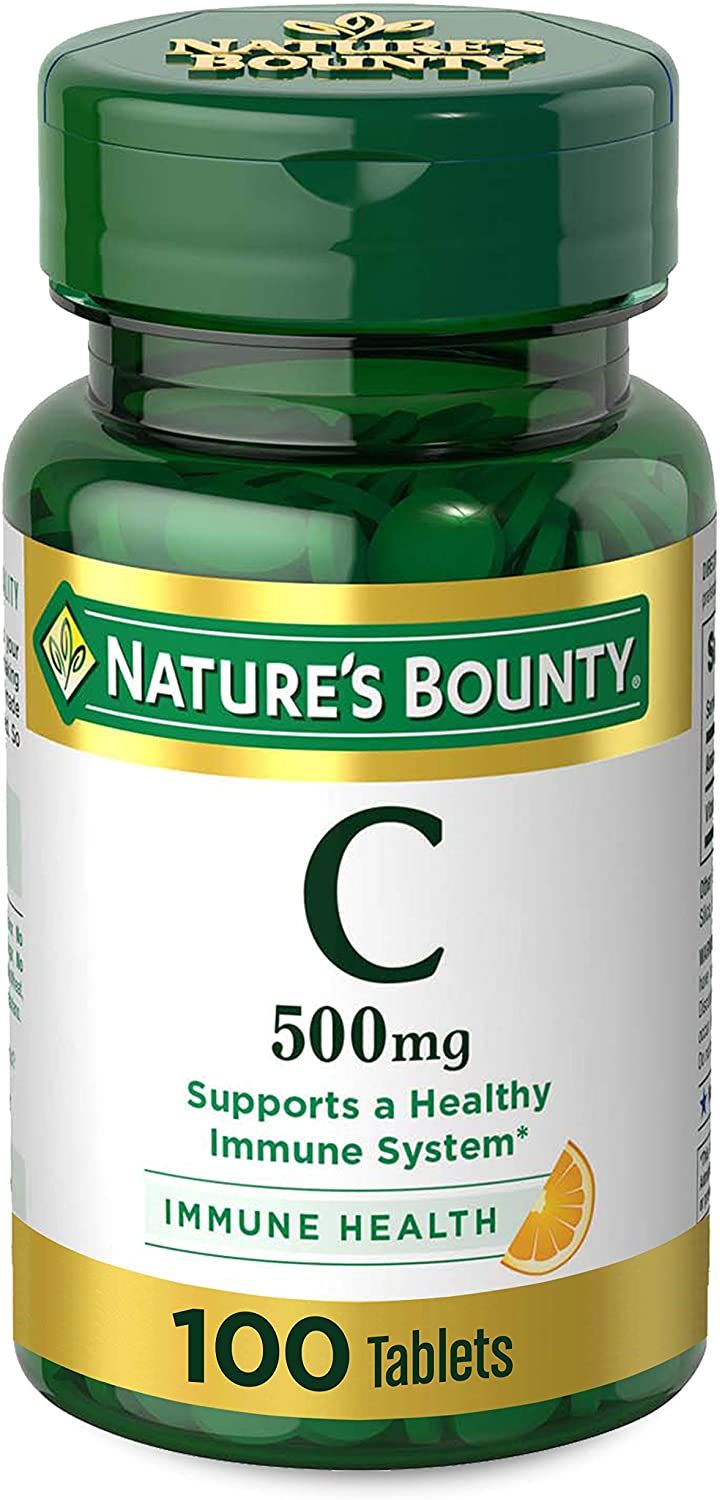 Nature's Bounty Vitamin C, 500 mg Tablets - 100 ct