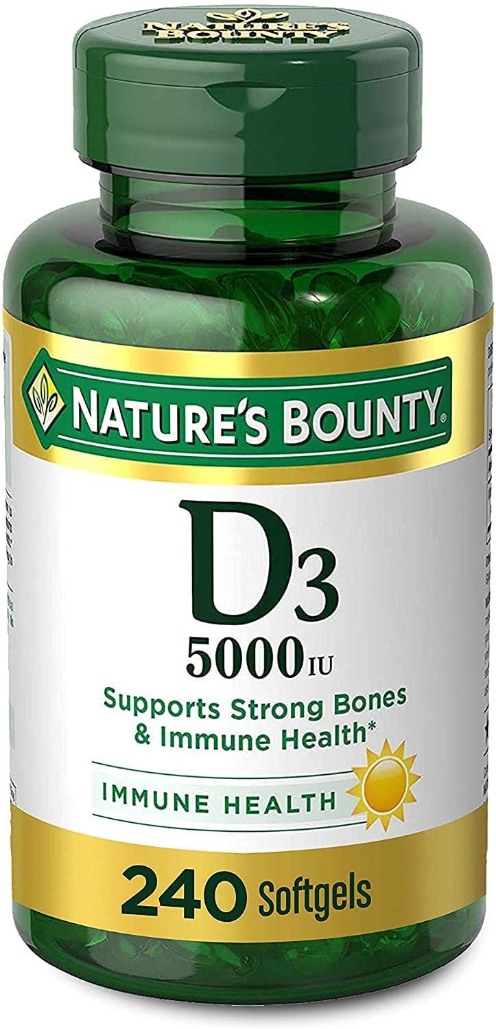 Nature's Bounty Vitamin D3  250 mcg (2000 IU) Softgels - 240 ct