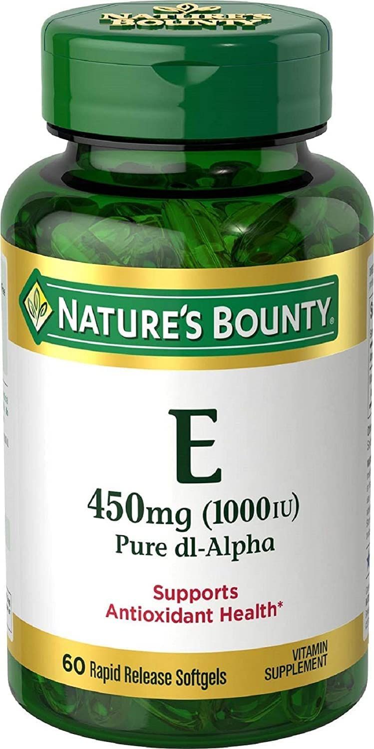 Nature's Bounty Vitamin E 450 mg 1000 IU Softgels - 60 ct