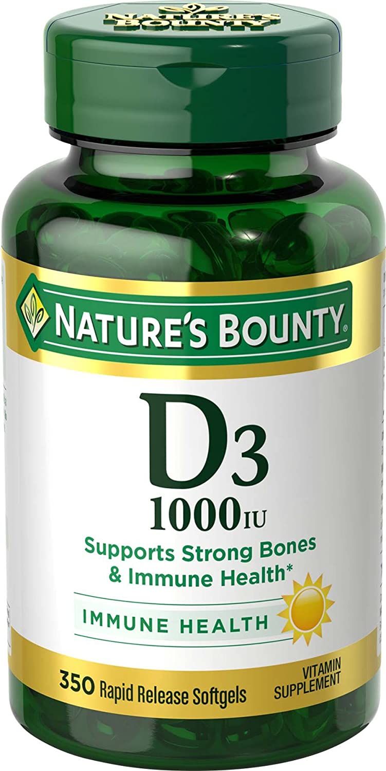 Nature's Bounty Vitamin D3 1000 IU Softgels - 350 ct