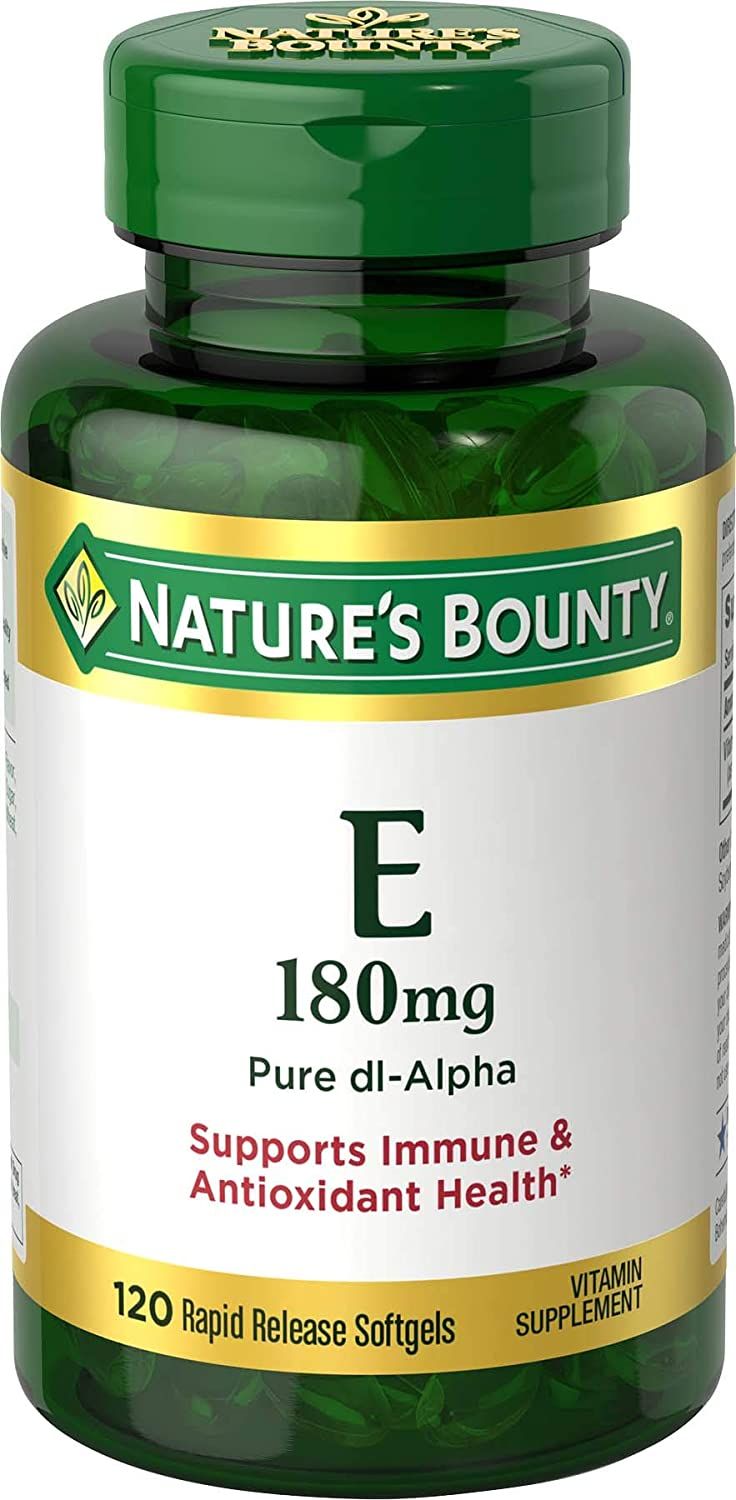 Nature's Bounty Vitamin E 180 mg 400 IU Softgels - 120 ct