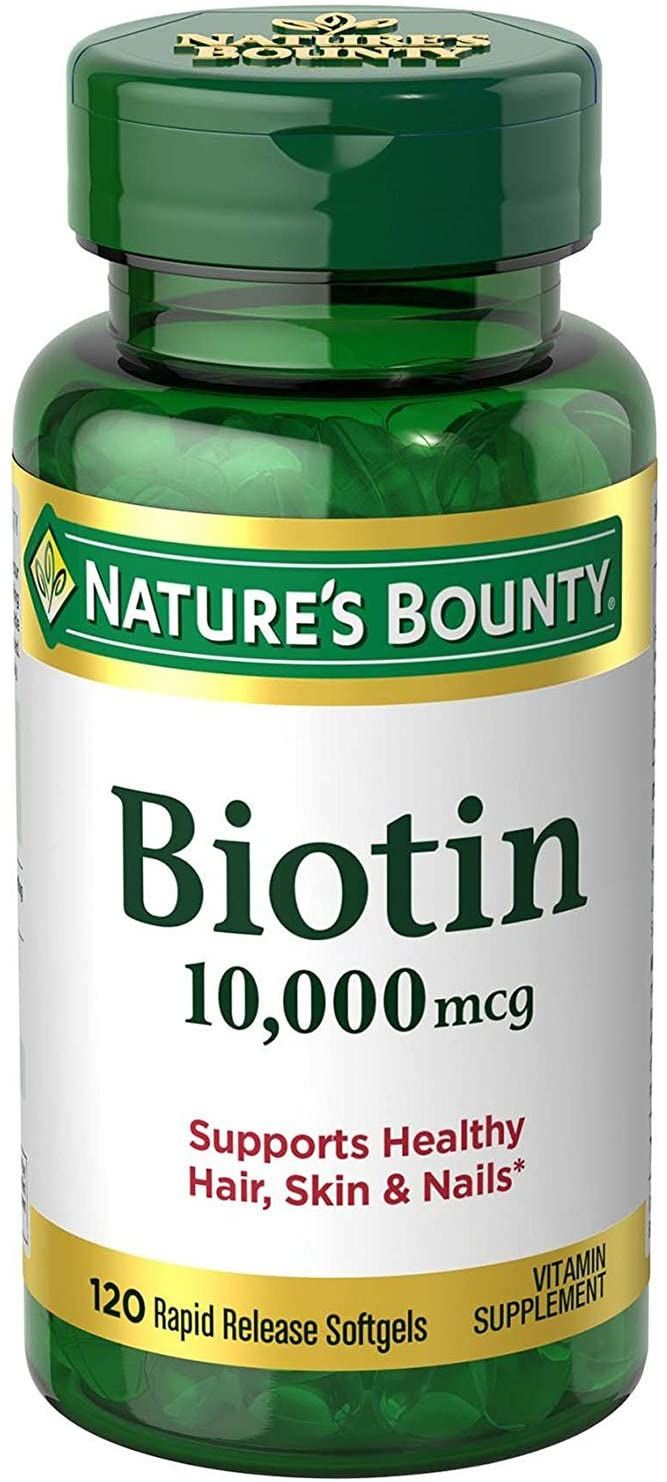 Nature's Bounty Biotin 10,000 mcg Softgels - 120 ct