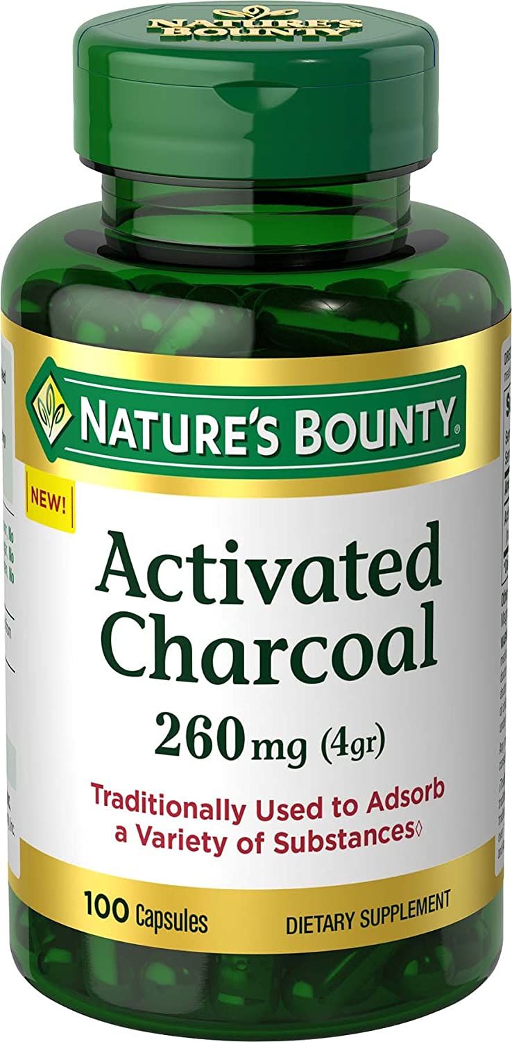 Nature's Bounty Activated Charcoal 260 mg Capsules - 100 ct