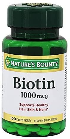 Nature's Bounty Biotin 1000 mcg Coated Tablets - 100 ct