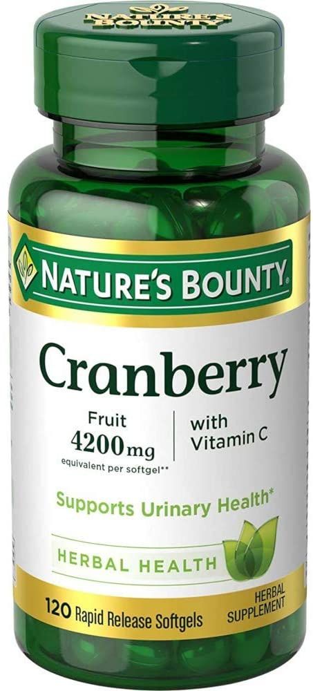 Nature's Bounty Cranberry with Vitamin C 4200 mg Softgels - 120 ct