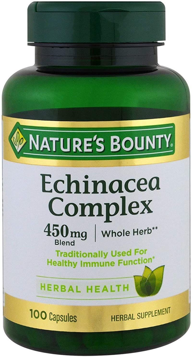 Nature's Bounty Echinacea Complex 450 mg Capsules - 100 ct