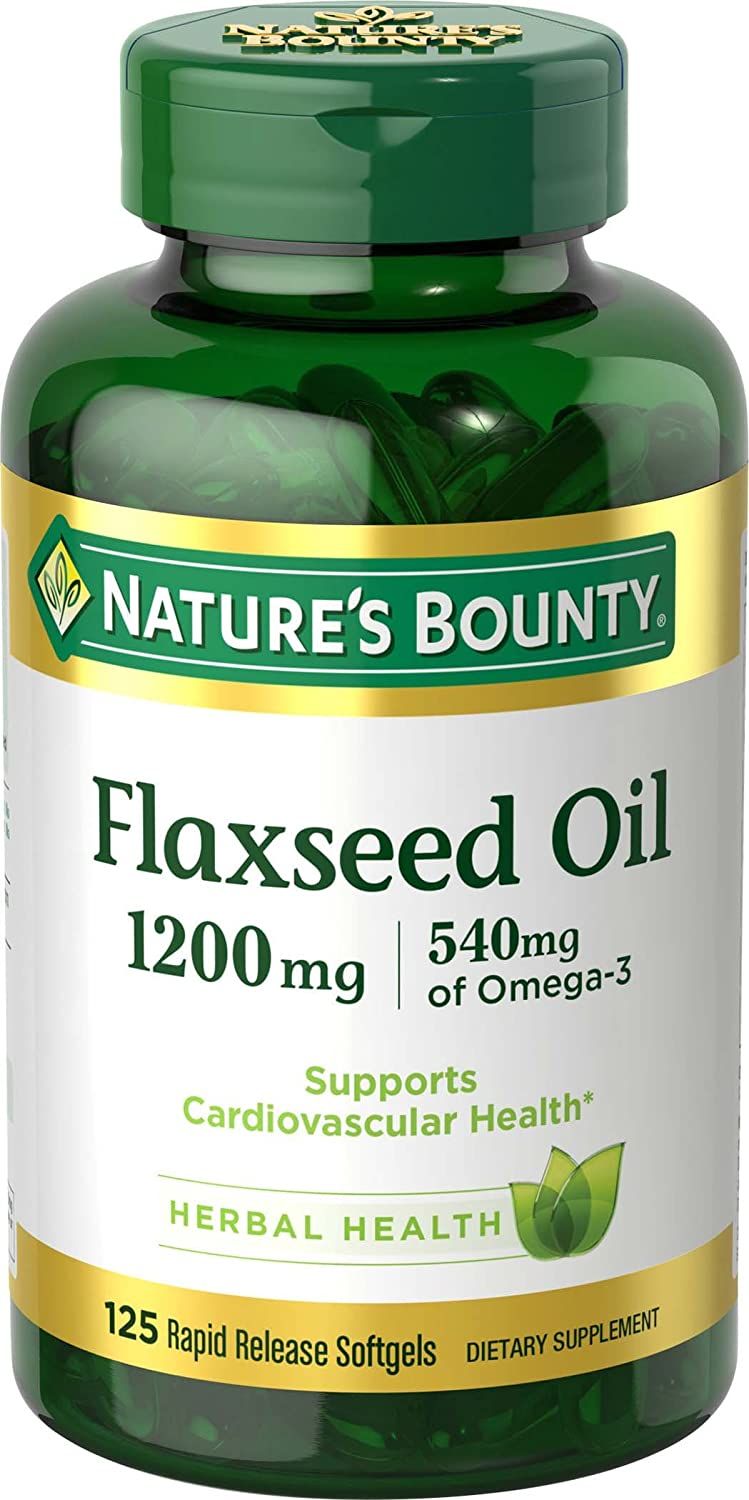 Nature's Bounty Flaxseed Oil 1200mg Softgels - 125 ct