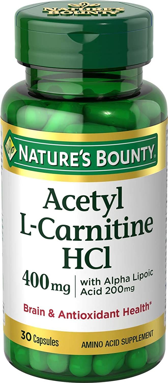 Nature's Bounty L-Carnitine 400 mg & ALA 200 mg Capsules - 30 ct