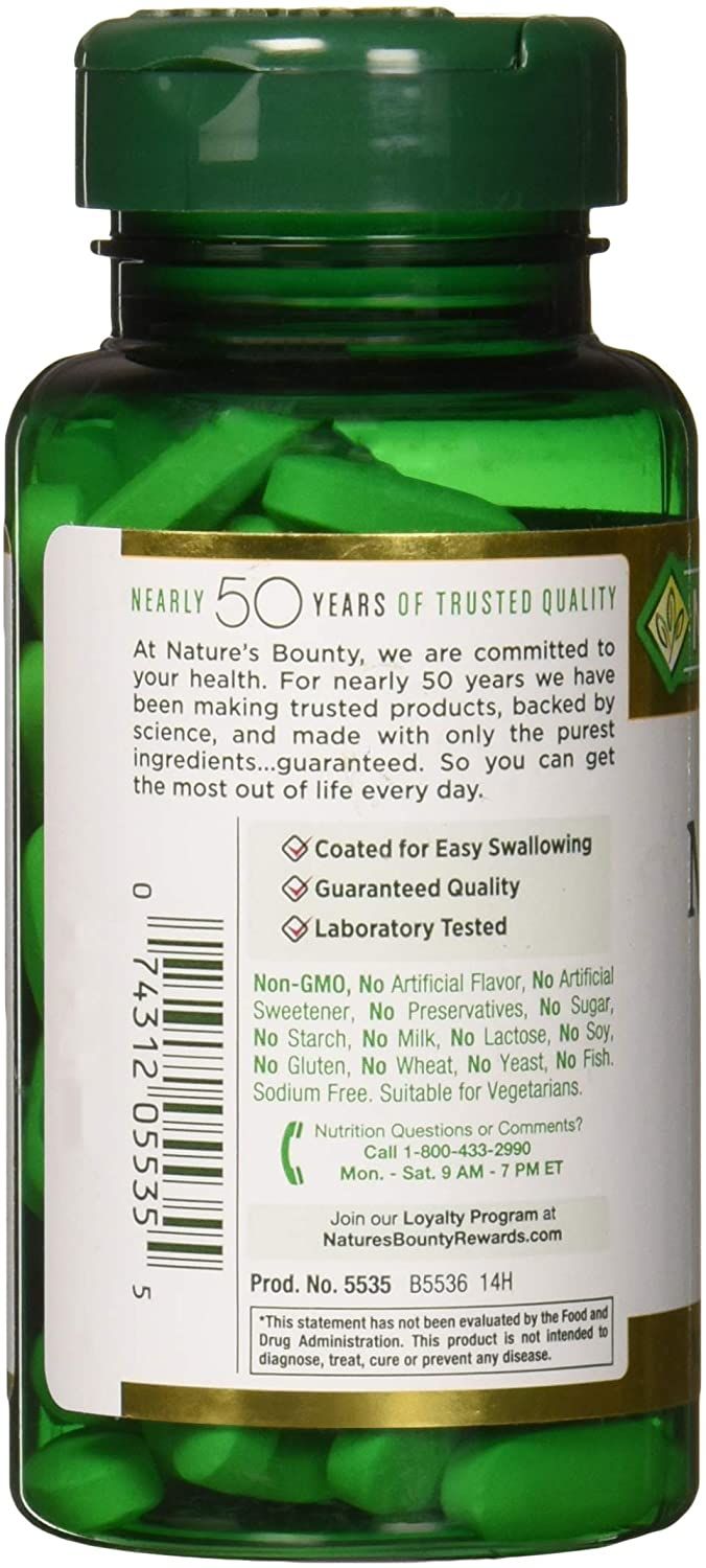 Nature's Bounty Magnesium 500 mg Tablets - 100 ct