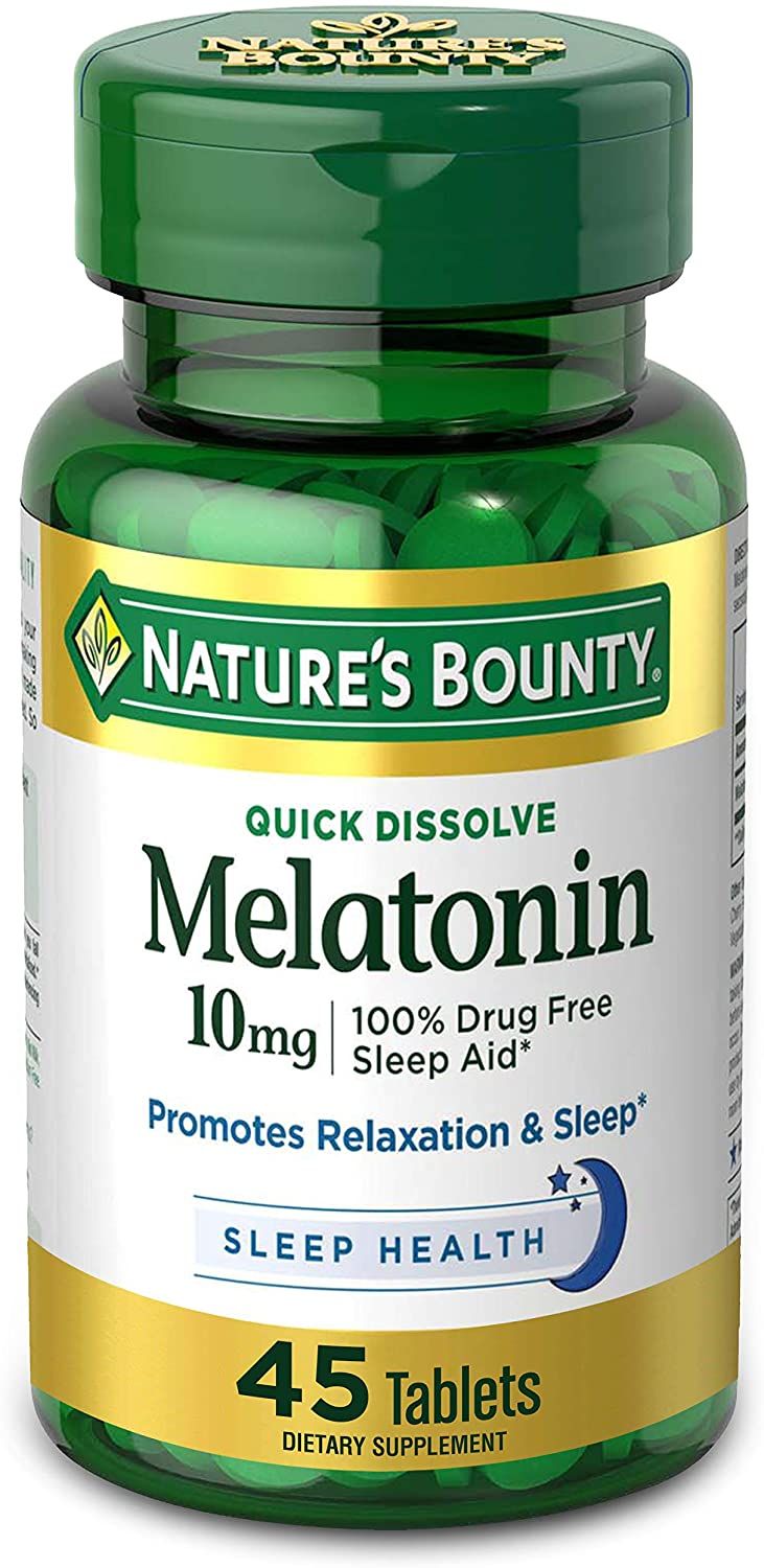Nature's Bounty Melatonin Quick Dissolve Tablets, 10 mg - 45  ct