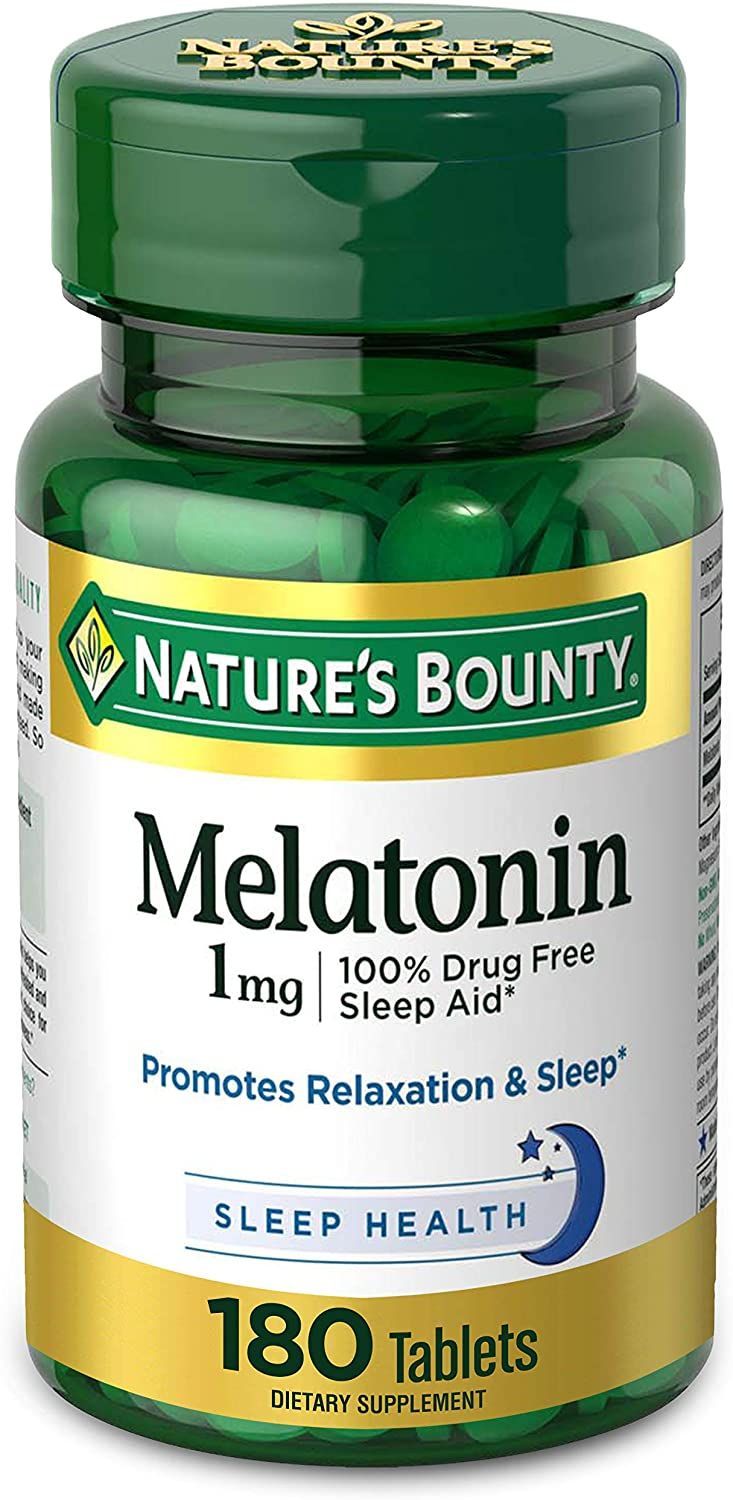 Nature's Bounty Melatonin Tablets, 1 mg - 180 ct