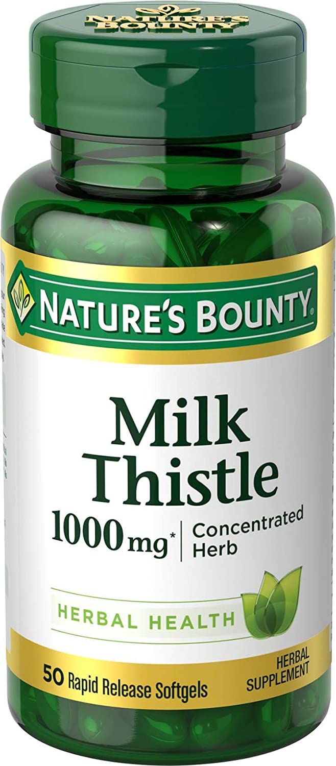 Nature's Bounty Milk Thistle 1000 mg Softgels - 50 ct