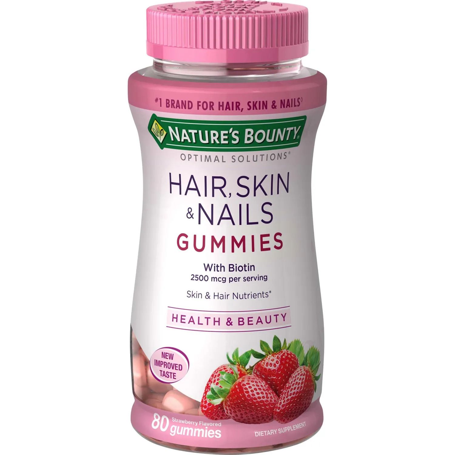 Nature's Bounty Hair, Skin & Nails Gummies with Biotin - 80 ct